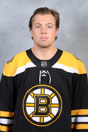 WATERTOWN, MA - SEPTEMBER 11: Charlie McAvoy #73 of the Boston Bruins poses for his official head shot for the 2018-2019 season on September 11, 2018 at the Warrior Ice Rink in Watertown, Massachusetts. (Photo by Steve Babineau/NHLI via Getty Images) *** Local Caption *** Charlie McAvoy