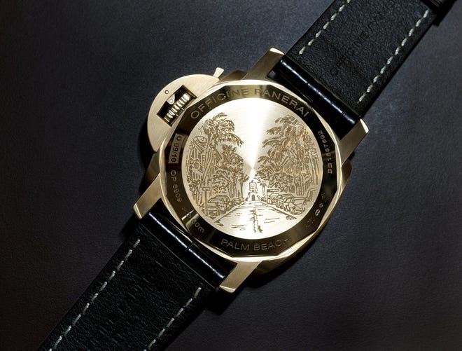 This Panerai watch cannot be found online or in any other store except the one on Worth Avenue. It is one of just 10 watches made for the special edition collection. [Meghan McCarthy/palmbeachdailynews.com]