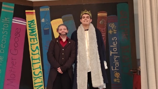 Matt DiVito, 16, recently played Old King Cole in the Central Mass. Onstage production of "A Fairy Tale Christmas Carol." Matt who was diagnosed with autism, has flourished in the theater group. His sister Kaitlyn, dressed as the character Fezziwig, introduced Matt to community theater.

[Patricia Roy photo]