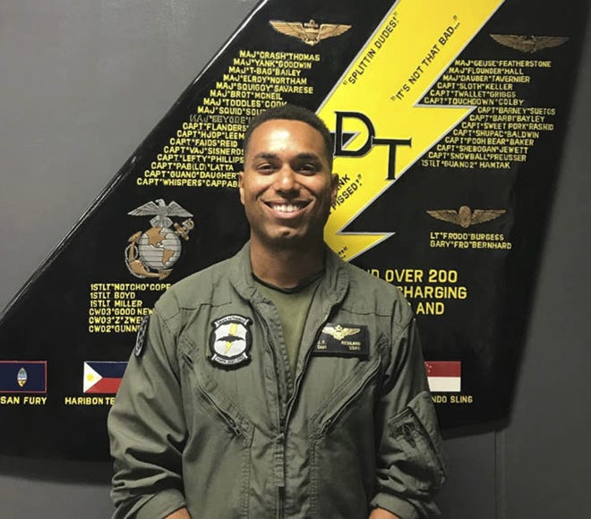 This undated photo made available by the U.S. Marine Corps shows Capt. Jahmar F. Resilard. Officials said Resilard was killed in a plane crash off the coast of Japan. [U.S. Marine Corps via AP]