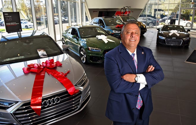 Jack Hanania, founder and CEO of Hanania Automotive Group, is celebrating his 35th anniversary in the car business. His group's portfolio includes 17 dealerships, 13 brands and a collision center. One of those dealerships is Audi Orange Park on Blanding Boulevard. [BOB MACK/SPECIAL FOR DRIVE]