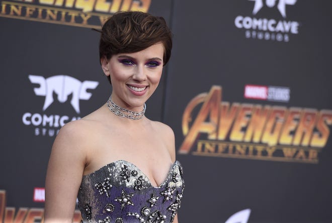 FILE - In this April 23, 2018 file photo, Scarlett Johansson arrives at the world premiere of "Avengers: Infinity War" in Los Angeles. The fourth þÄúAvengersþÄù movie finally has a title. Marvel Studios and the Walt Disney Co. said Friday, Dec. 7, that the highly anticipated, and closely guarded, conclusion to the þÄúInfinity WarþÄù saga will be called þÄúAvengers: Endgame.þÄù (Photo by Jordan Strauss/Invision/AP, File )