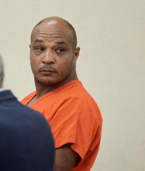 First appearance for accused police officer shooter Raymond Roberts at the Volusia County Branch Jail, Monday, Nov. 26, 2018. [News-Journal/Nigel Cook]