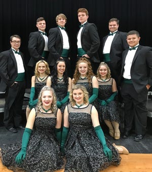 Shown are senior members of the West Branch High School Concert Choir and Young & Alive, which will perform a show at 7 p.m. Sunday at St. Joseph Catholic Church in Alliance. Pictured: Jessica Hartzell, Kylie Dean, Jaylynn LaNave, Emma Jarvis, Tessa Wells, Abby Shutler, Kyle Moreland, Caleb Higgins, Nate Crick, Mitchell Sharp, Alex Pet Kash and Anthony Lacivita.