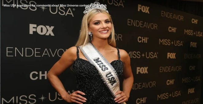 Miss USA Sarah Rose Summers 

[From Washington Post video]