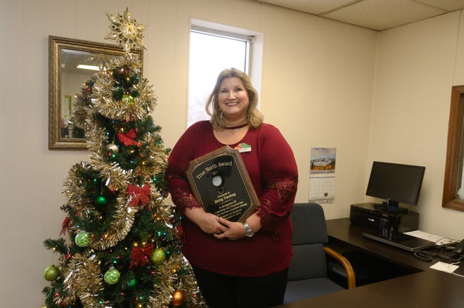 Betty Vanhoy won this year's True North Award from the Northern Davidson County Chamber of Commerce. [Ben Coley/The Dispatch]