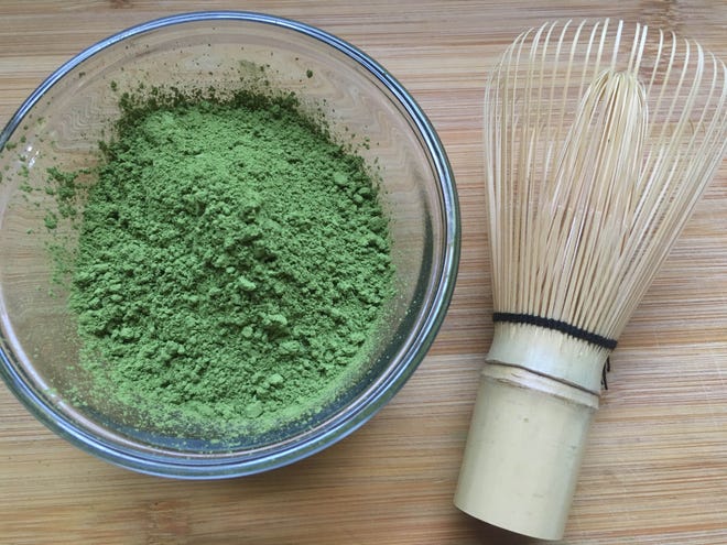 You can create a matcha gift set by including a traditional wooden whisk and an artful ceramic drinking bowl. [ADDIE BROYLES/AUSTIN AMERICAN-STATESMAN]