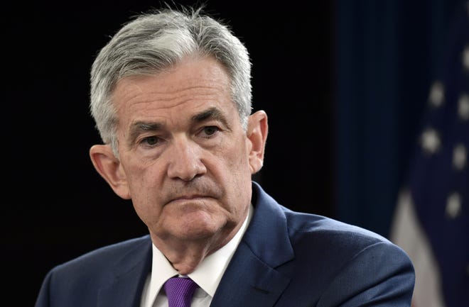 Federal Reserve Chairman Jerome Powell listens to a question during a Sept. 26, 2018, news conference in Washington. The Federal Reserve is raising its key interest rate for the fourth time this year. But beyond that, its plans are shrouded in uncertainty. (AP Photo/Susan Walsh, File)