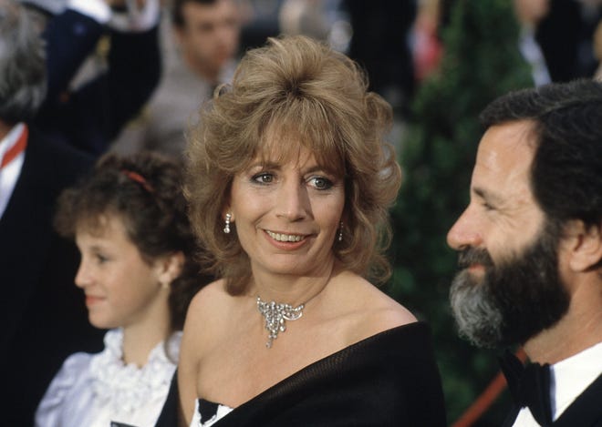 In this April 9, 1984, photo, actress Penny Marshall arrives for the 56th Annual Academy Awards in Los Angeles. Marshall died of complications from diabetes on Dec. 17 at her Hollywood Hills home. She was 75. [AP Photo/Reed Saxon, File]