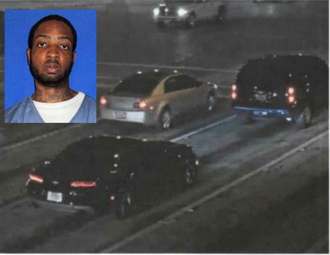 Tevin Laing faces federal drug-trafficking charges stemming from the Dec. 2 killing of Jarrod Bozeman. Authorities tied Laing's black Chevrolet Camaro to the killing. [Provided by Florida Department of Corrections and Boynton Beach police]
