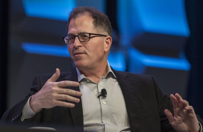 Dell Technologies founder and CEO Michael Dell speaks during the South by Southwest conference in Austin on March 10, 2018. [NICK WAGNER / AMERICAN-STATESMAN]