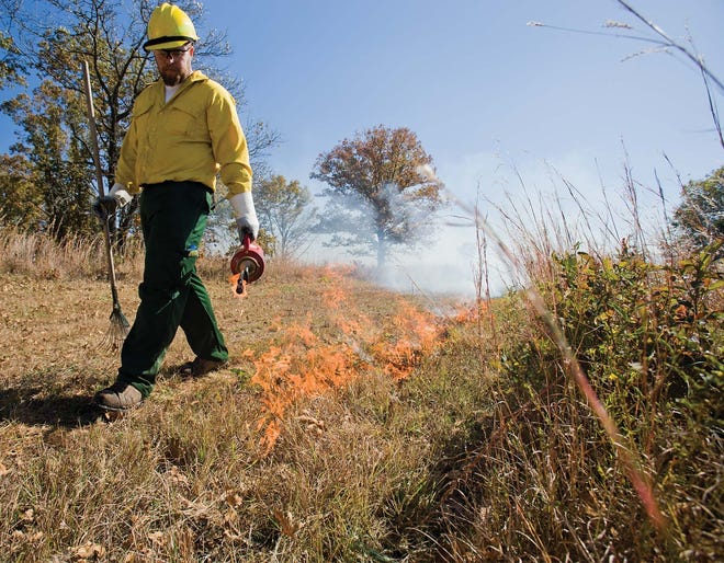 Learning to use prescribed fire provides landowners with a tool to improve the health of natural ecosystems, including wildlife habitat. [Courtesy Missouri Department of Conservation]