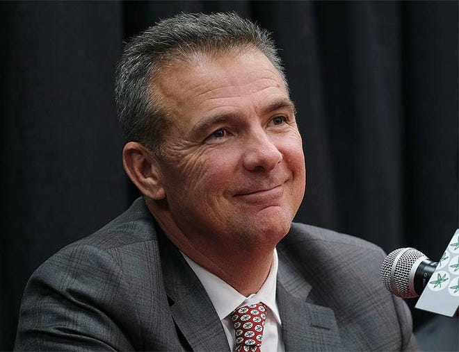 Urban Meyer will become an assistant athletic director at Ohio State when he steps down as head football coach on Jan. 2, but his duties in that position have not been revealed. [Adam Cairns/Dispatch file photo]