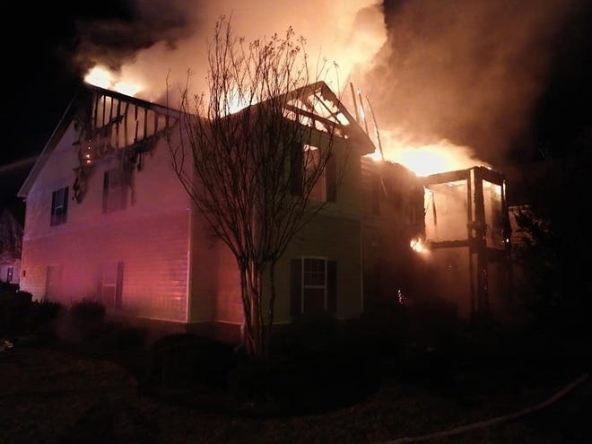 An apartment fire broke out before dawn Sunday morning in Shelby. [Special to The Star]