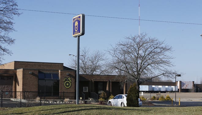 The Teamsters Local 24 Union Hall is shown Wednesday on Romig Road in Akron. The union nearly tripled its investment when it sold the property a month ago to a mystery developer. [Karen Schiely/Beacon Journal/Ohio.com]