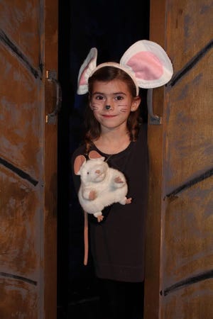 In the production of "Madeline's Christmas" at the Cape Cod Theatre Company/Harwich Junior Theatre, Charlotte Kemp plays Martine, the Mouse. SHILOH PABST