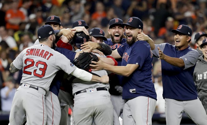 The only blemish from the World Series for the Boston Red Sox was a Game 3 loss to the Los Angeles Dodgers in 18 innings. It is the longest game in World Series history. [David J. Phillip/AP Photo]