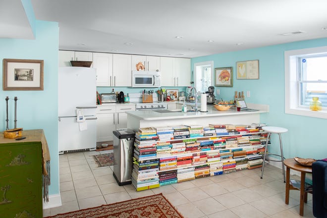 Washington Post deputy Food editor/recipes editor Bonnie S. Benwick has made the most of her renovated downsized kitchen with a variety of space-saving storage techniques. [The Washington Post / Mike Morgan]