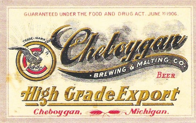 A bottle label for Cheboygan's "High Grade Export" beer, ca. 1910.