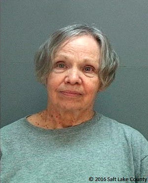 FILE - This 2016 photo provided by the Salt Lake County Sheriff's Office shows Wanda Barzee. Barzee, who helped kidnap Utah's Elizabeth Smart, is living a couple of blocks away from an elementary school in Salt Lake City following her release from prison in September. Utah's online sex-offender registry lists 73-year-old Barzee as living in a house near a school for kids ages pre-kindergarten through fifth grade. Federal probation officers didn't return a phone message, but Barzee's supervised release guidelines don't seem to prohibit the arrangement. (Salt Lake County Sheriff's Office via AP, File)