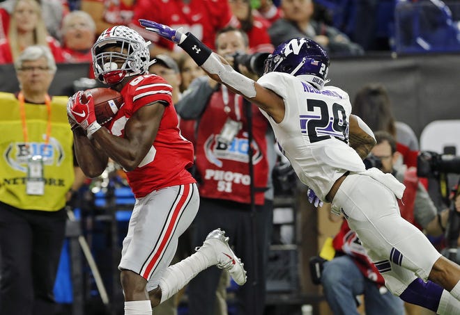 Receiver Terry McLaurin and the Ohio State offense will face a Washington defense that specializes in stopping the pass. [Kyle Robertson/Dispatch]