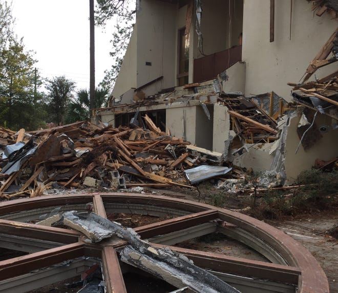 The Episcopal Diocese of Florida had St. Michael's Episcopal Church in Gainesville demolished ahead of a meeting that would have nominated the site as a local historic landmark. At Wednesday's meeting, the city's preservation board censured the church and its developers by bypassing its process. [Andrew Caplan/Staff Photo]