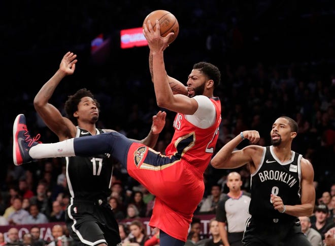 Anthony Davis had 34 points and 26 rebounds to bring the Pelicans within five after a 24-point deficit. [THE ASSOCIATED PRESS]