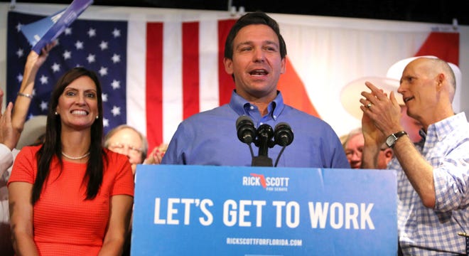 Gov.-elect Ron DeSantis and members of the next Cabinet will be formally sworn into their jobs during a ceremony at 11 a.m. Tuesday on the steps of the Old Capitol. [GateHouse Media File]