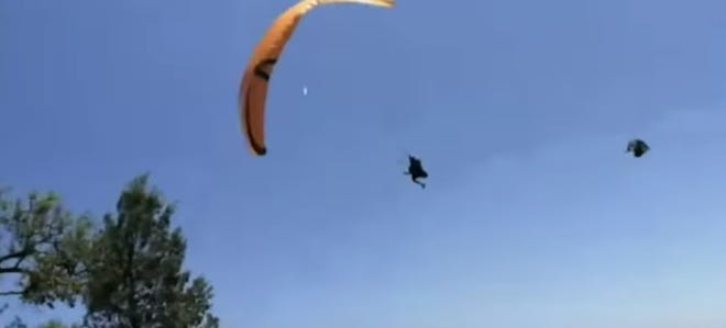 An Australian paraglider got the ride of his life after getting tangled up with a dust devil. [YOUTUBE]