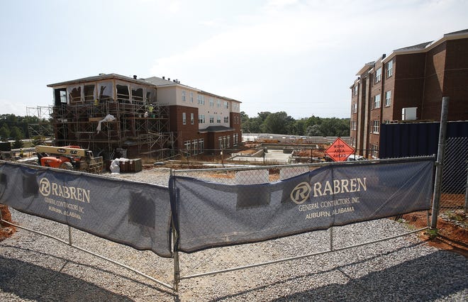 The Tuscaloosa City Council is expected to consider a possible moratorium on multifamily housing projects of 200 bedrooms or more next week. If imposed, it would temporarily halt developments the size of the Harbor on Sixth, a student-based housing project with a planned 629 bedrooms that opened in 2017 off Jack Warner Parkway. [Staff file photo/Erin Nelson]