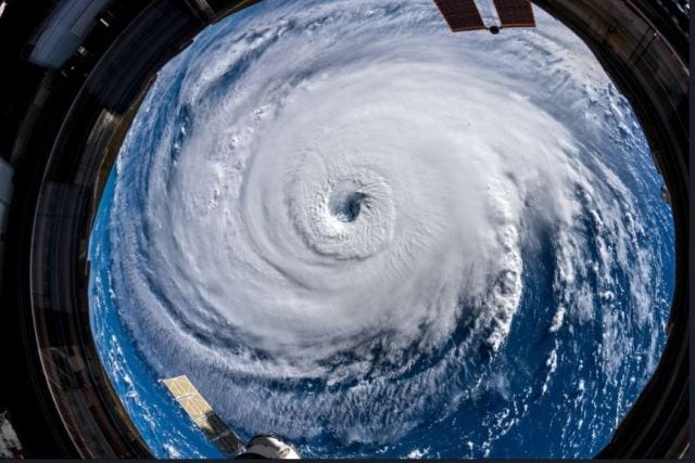 2018's Hurricane Florence as seen from space. Credit: NASA