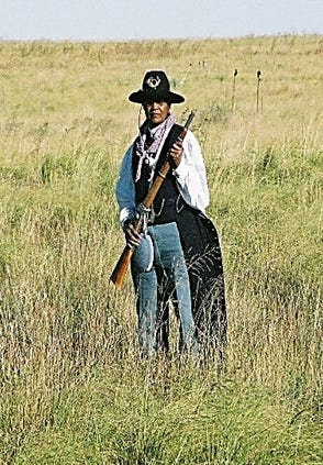 A re-enactor prepares for his role in the "Texas Last Frontier Ranch Tour," created by the Historical Commission of Hockley/Cochran Counties. [Provided photo]
