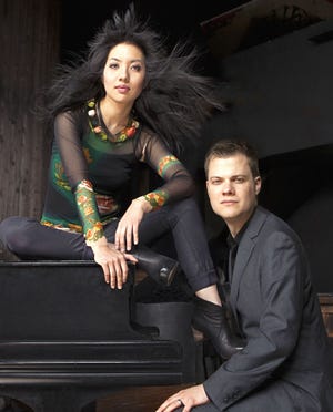 Elizabeth Roe and Greg Anderson, who make up the piano duo Anderson and Roe, performed Monday to open a new season for the Sarasota Concert Association's Great Performers Series. [Provided by SCA / Lisa Marie Mazzucco]
