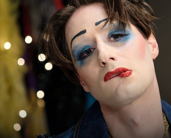 Daniel Rowan stars as the title character in "Hedwig and the Angry Inch," Zach Theatre's latest production. [Contributed by Kirk Tuck]