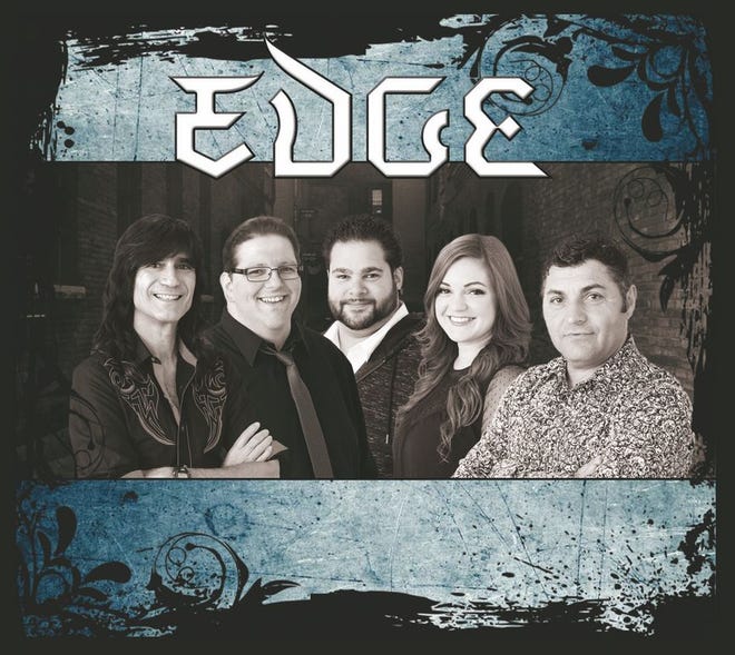 Capa do novo CD da banda Edge. Da esq., Eric Anctil, Mike Gaudencio, Kevin Pereira, Stephanie Pedro e Tony Henriques.