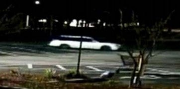 This white vehicle is the suspected getaway vehicle of the burglars who targeted the Flagler County Tax Collector's Office early Saturday. [Flagler County Sheriff's Office]