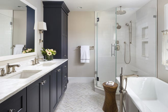Small Touches Create Great Master Bathroom - Small Master Bathroom With Freestanding Tub Small Touches Create Great Master Bathroom - Small Master Bathroom With Freestanding Tub