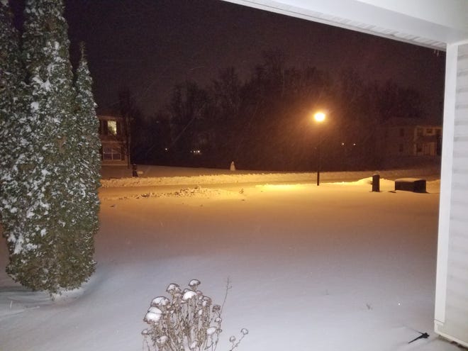 Tara Lynn submitted these two snow photos from the weekend snowstorm in the Ashland area.