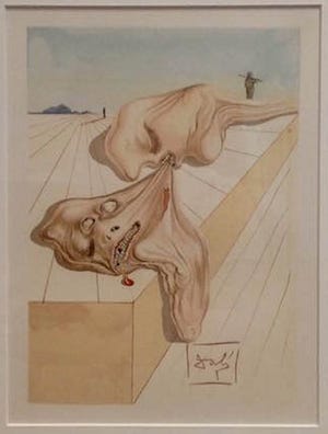 Salvadore Dalí painting, The Bite of Gianni Schicchi. [CONTRIBUTED PHOTO]