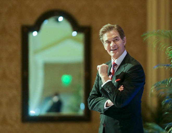 Television personality Dr. Mehmet Oz speaks Monday, January 21, 2019 during The Palm Beach Civic Association's annual awards luncheon at The Breakers. [Damon Higgins/palmbeachdailynews.com]