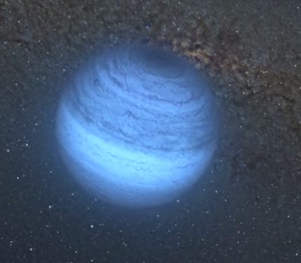 An artist's impression of the CFBDSIR 2149-0403 planet.