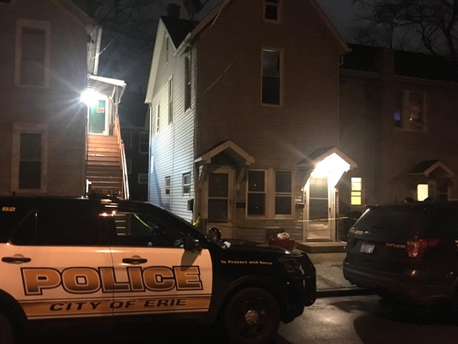 Erie police have charged a second man in the fatal shooting of a city man at a Chestnut Street apartment house on Jan. 7. [TIM HAHN/ERIE TIMES-NEWS]