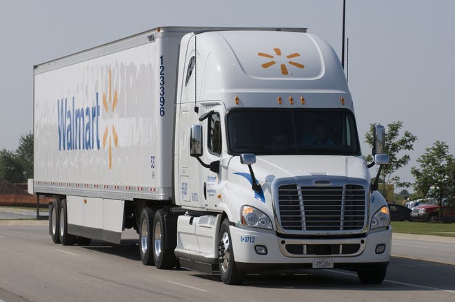 Walmart hired 1,400 truckers in 2018 and says it needs to add even more this year. [WALMART PHOTO]