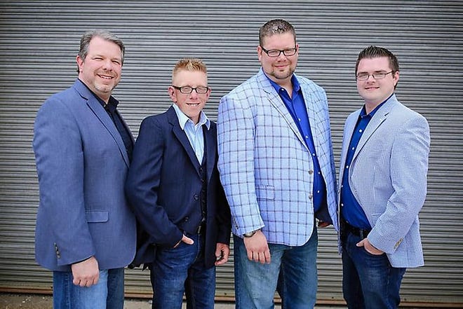 GloryWay Quartet will perform Sunday at First Baptist Church of Galva. The gospel group will be at the 8:30 and 11 a.m. worship services. [SUBMITTED PHOTO]