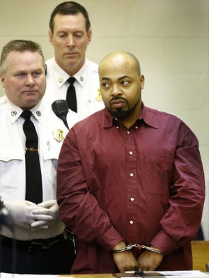 Murder suspect Gregory Wright during his Quincy District Court arraignment in 2016. Greg Derr/ The Patriot Ledger