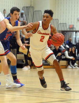 Cinnaminson's Chad Howard drives to the basket. [Scott Anderson / Photojournalist]
