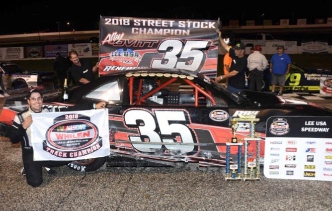 Somersworth's Alby Ovitt had a big street stock racing year in 2018. [Rich Hayes photo]