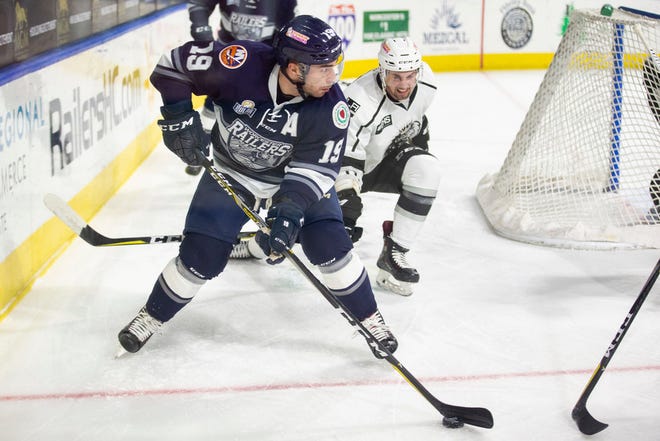 Railers forward Barry Almeida has been more effective around the net as of late. [File Photo/Matthew Healey]