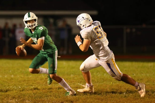Cornwall freshman quarterback Aidan Semo, left, has been selected to compete in The Opening and Elite 11 Regionals in the spring in New Jersey or Washington, D.C. [Edward Diller/For the Times Herald-Record file photo]