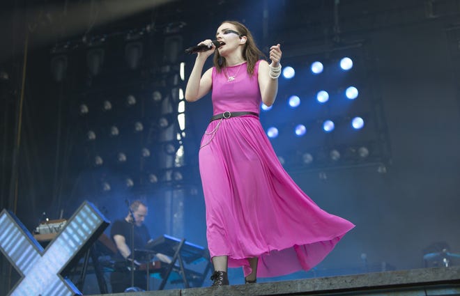 Lauren Mayberry of Chvrches performs during the Austin City Limits Music Festival at Zilker Park on Saturday, October 13, 2018. [SCOTT MOORE FOR AMERICAN-STATESMAN]
